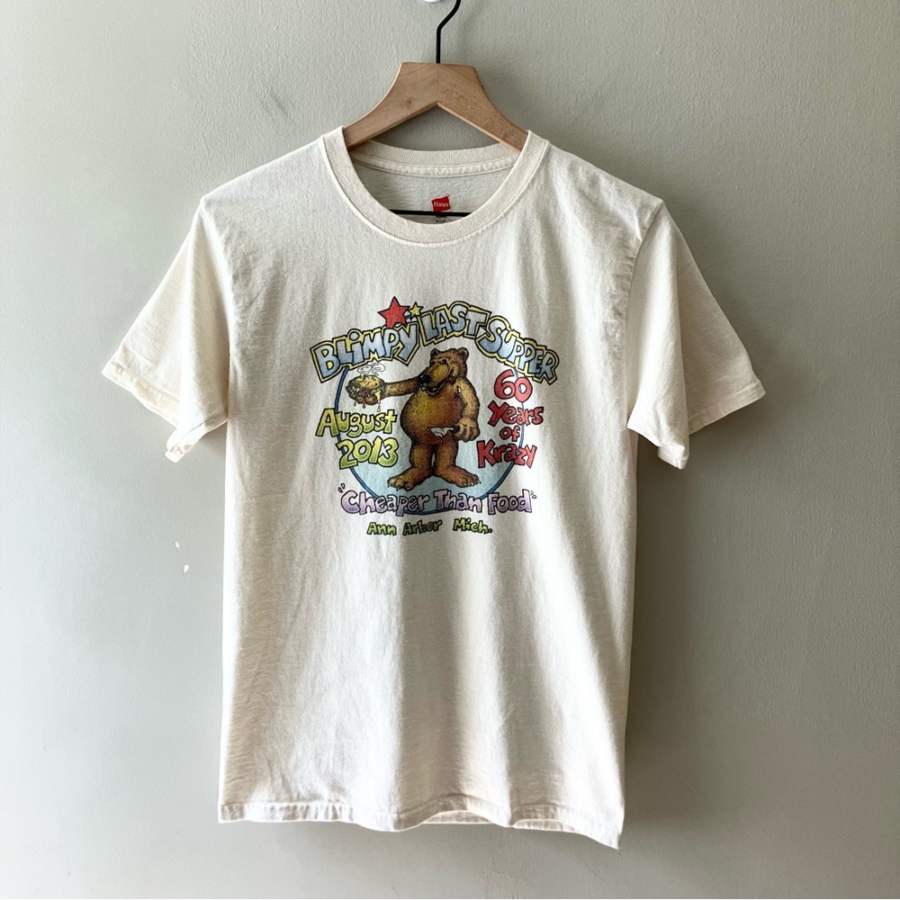 HANES Krazy Jim’s Blimpy Burger Last Supper Graphic Tee